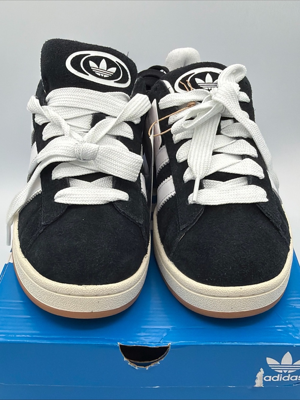 adidas Campus Black White Gum Men’s Sneakers - Picture 3 of 6